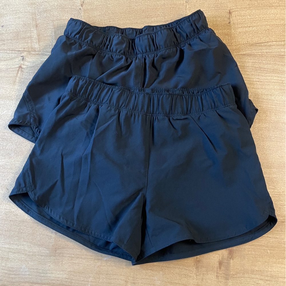 Old Navy Girl’s Black L Athletic Shorts - 2 pair